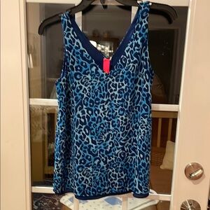 Lilly Pulitzer Blue Sleeveless Tank Top